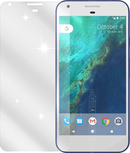 HTCPixel mit aufgebrachter dipos Displayschutzfolie, glasklare Darstellung ohne Einschränkungen