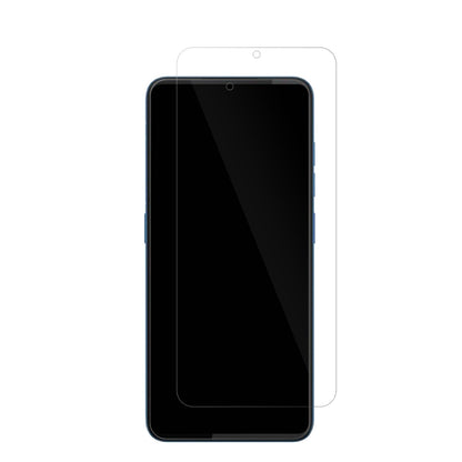 HTCWildfire E5 mit aufgebrachter dipos Displayschutzfolie, glasklare Darstellung ohne Einschränkungen