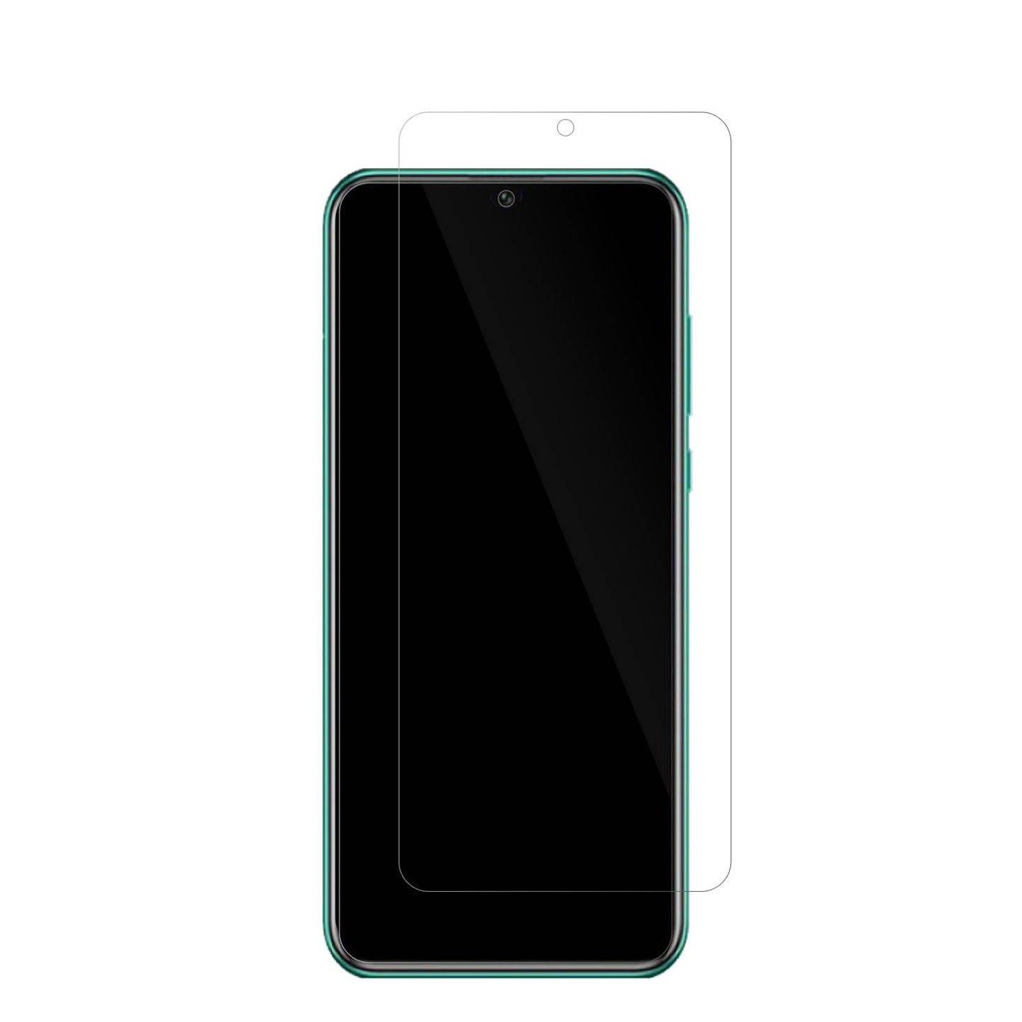 HuaweiEnjoy 50 Pro mit aufgebrachter dipos Displayschutzfolie, glasklare Darstellung ohne Einschränkungen