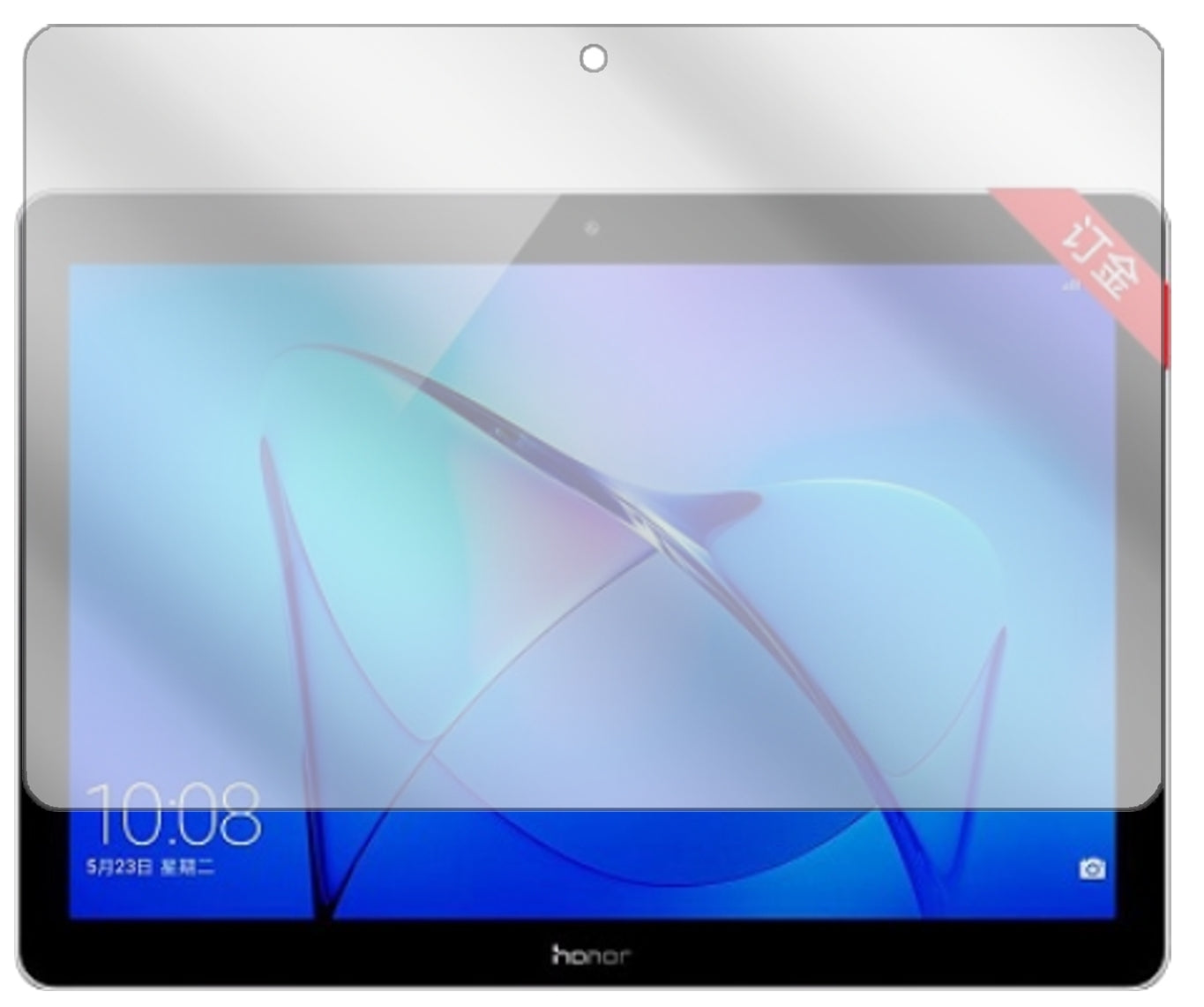 HuaweiHonor Play Pad 2 9,6 Zoll mit aufgebrachter dipos Displayschutzfolie, glasklare Darstellung ohne Einschränkungen