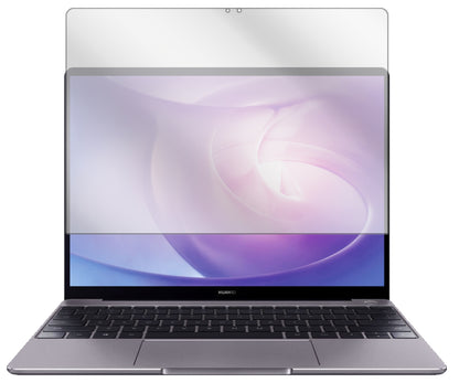 HuaweiMatebook 13 mit aufgebrachter dipos Displayschutzfolie, glasklare Darstellung ohne Einschränkungen
