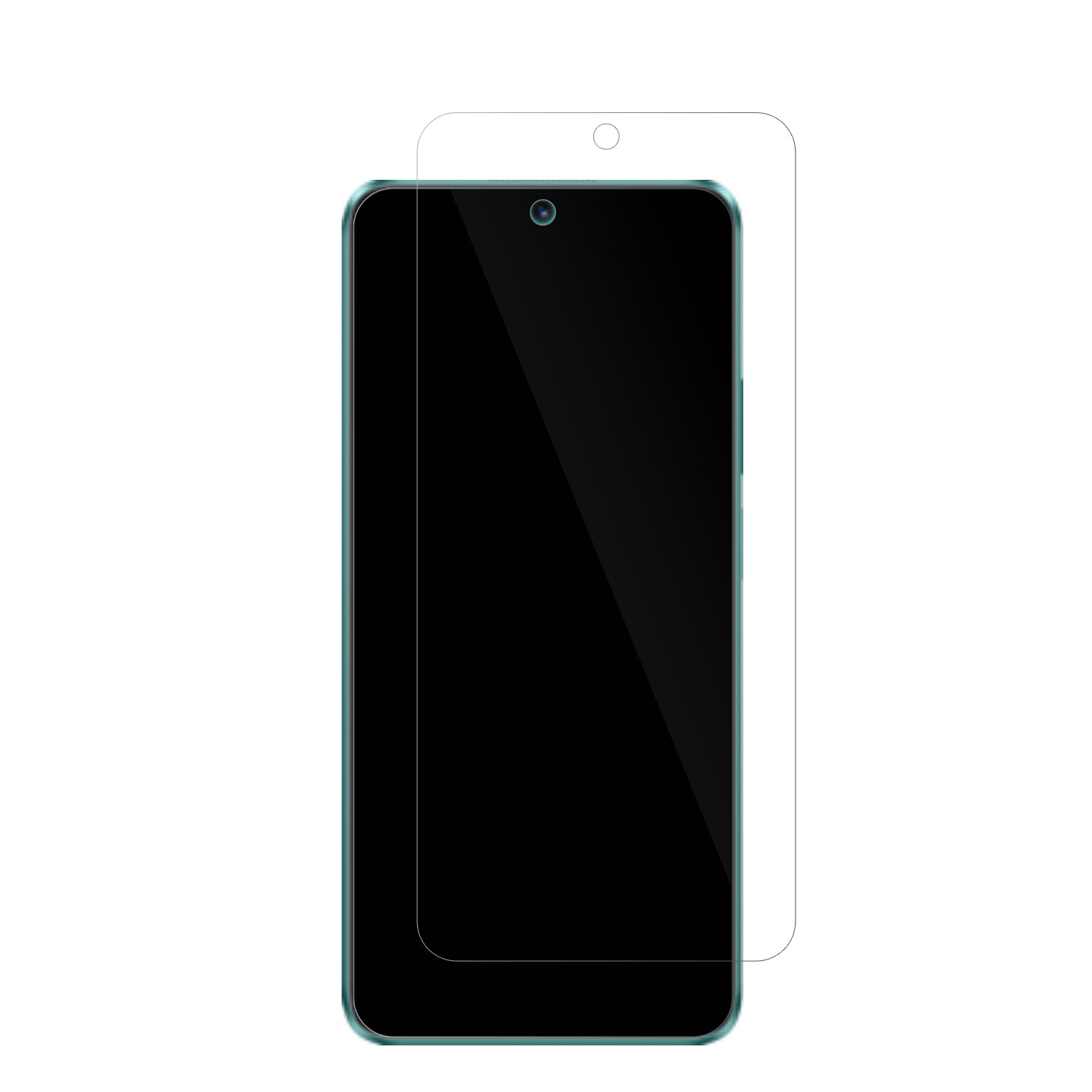 HuaweiNova 12i mit aufgebrachter dipos Displayschutzfolie, glasklare Darstellung ohne Einschränkungen