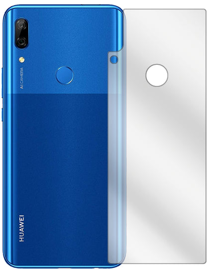 HuaweiP Smart Pro (2020) Rückseite mit aufgebrachter dipos Displayschutzfolie, glasklare Darstellung ohne Einschränkungen