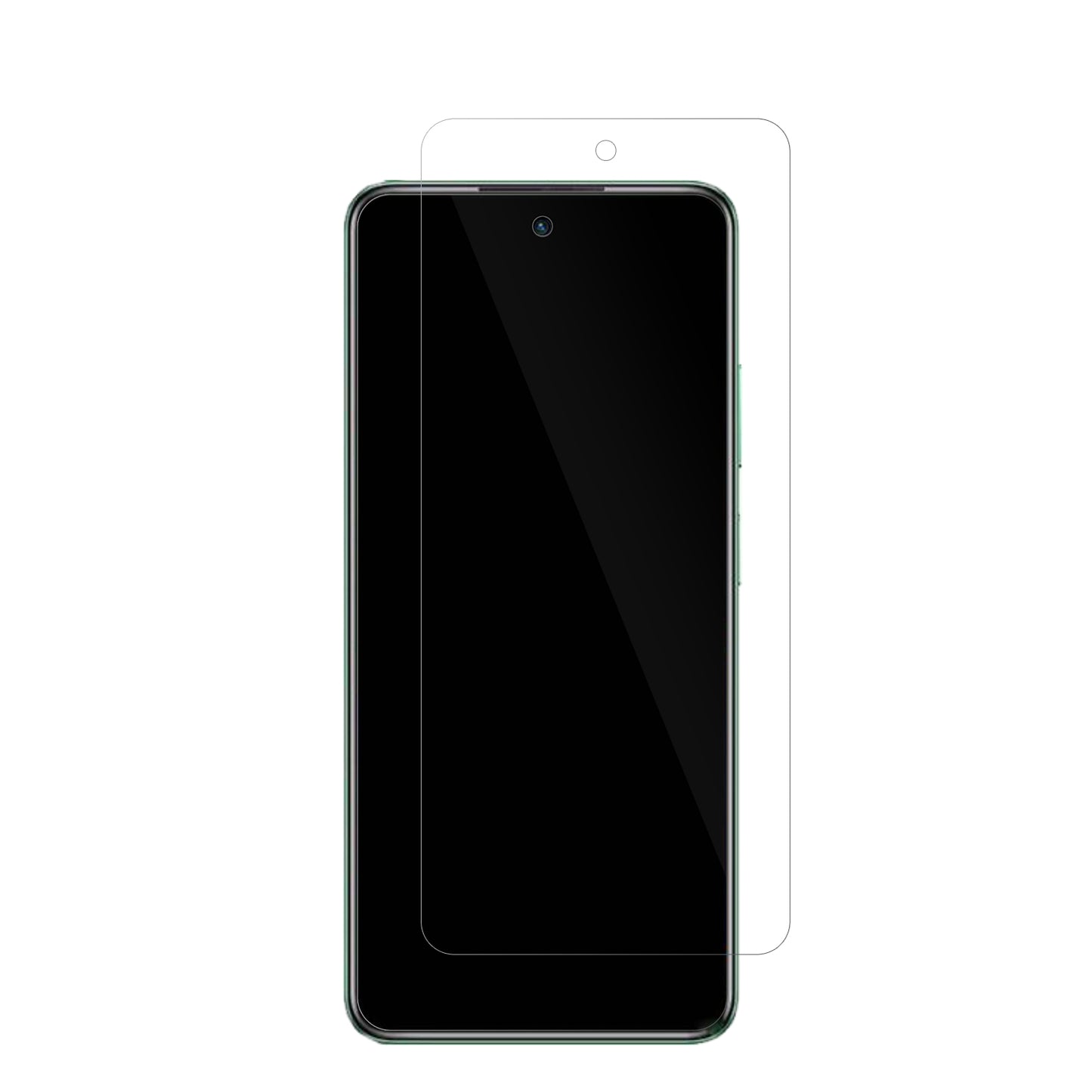 InfinixHot 40i mit aufgebrachter dipos Displayschutzfolie, glasklare Darstellung ohne Einschränkungen