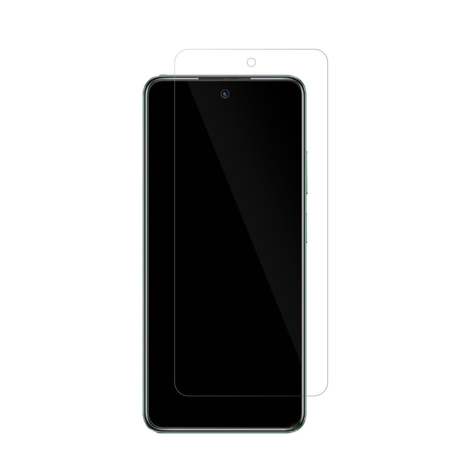 InfinixHot 40i mit aufgebrachter dipos Displayschutzfolie, glasklare Darstellung ohne Einschränkungen