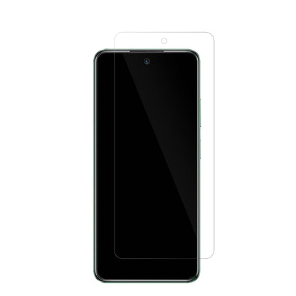 InfinixHot 40i mit aufgebrachter dipos Displayschutzfolie, glasklare Darstellung ohne Einschränkungen