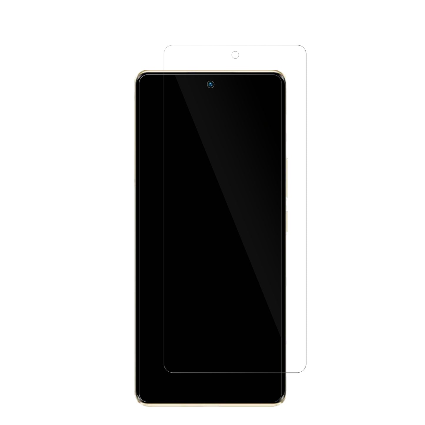 InfinixZero 30 mit aufgebrachter dipos Displayschutzfolie, glasklare Darstellung ohne Einschränkungen