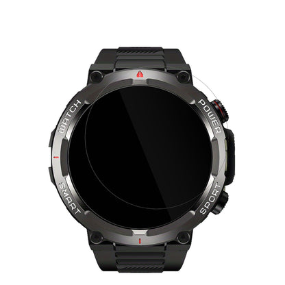 IOWODOW50 1.39 Zoll Smartwatch mit aufgebrachter dipos Displayschutzfolie, glasklare Darstellung ohne Einschränkungen