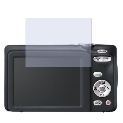 JX500Fujifilm mit aufgebrachter dipos Displayschutzfolie, die lästige Fingerabdrücke minimiert