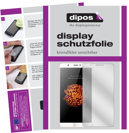 KENV9 mit aufgebrachter dipos Displayschutzfolie, glasklare Darstellung ohne Einschränkungen