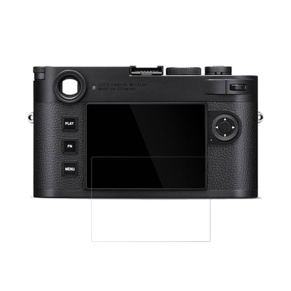LeicaM 11-D mit aufgebrachter dipos Displayschutzfolie, glasklare Darstellung ohne Einschränkungen