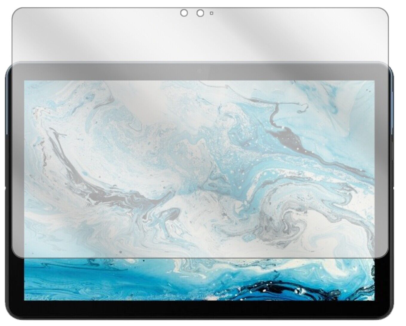LenovoIdeaPad Duet Chromebook mit aufgebrachter dipos Displayschutzfolie, glasklare Darstellung ohne Einschränkungen