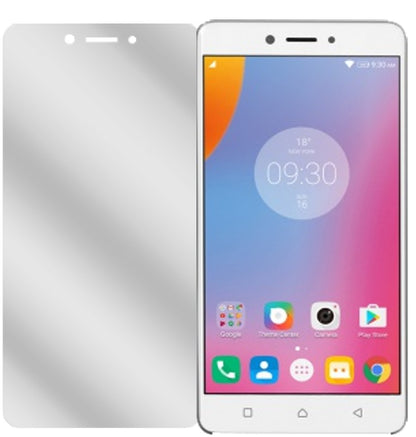 LenovoK6 Note mit aufgebrachter dipos Displayschutzfolie, glasklare Darstellung ohne Einschränkungen