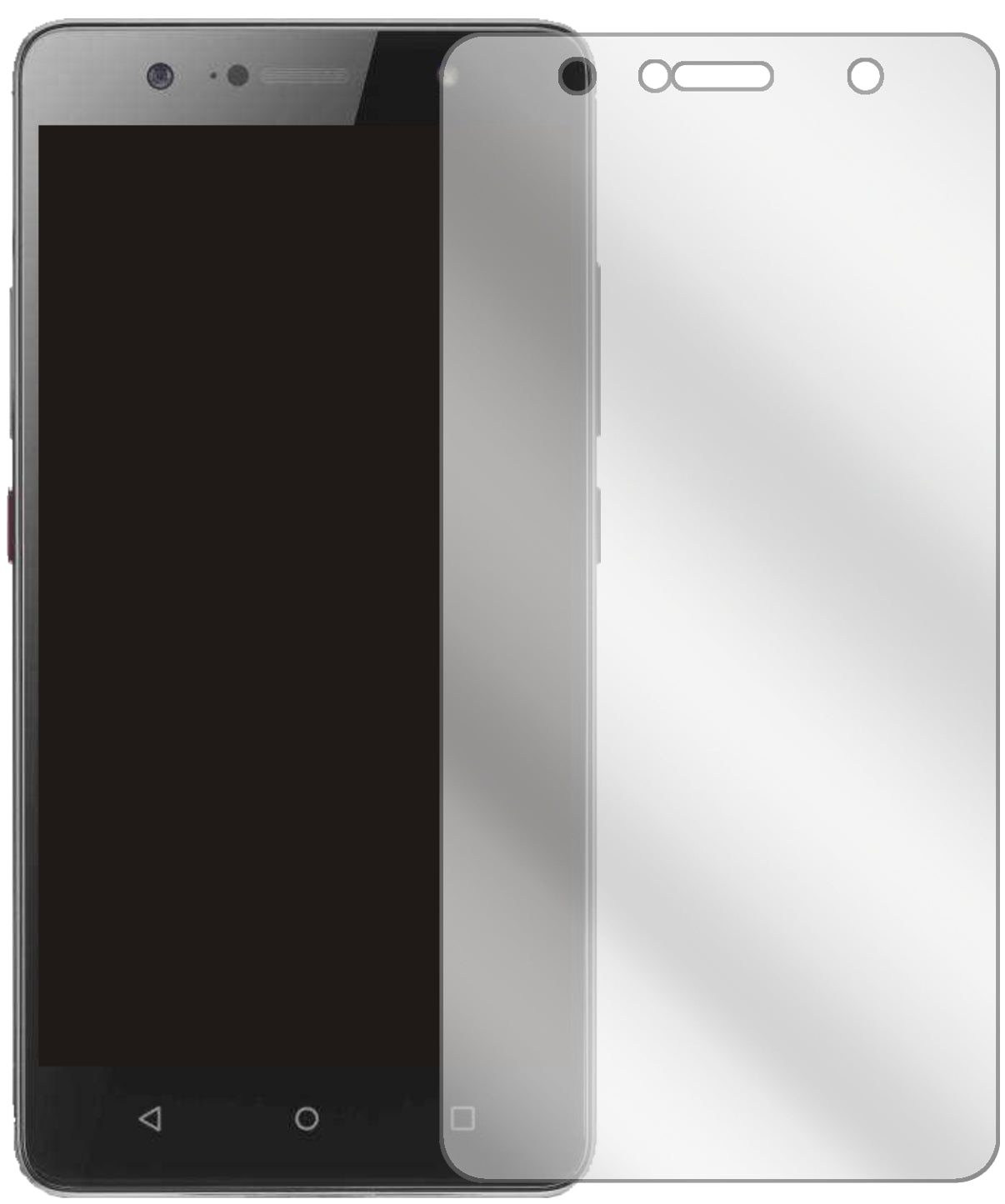 LenovoK8 Plus mit aufgebrachter dipos Displayschutzfolie, glasklare Darstellung ohne Einschränkungen