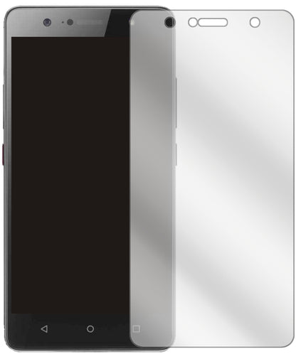 LenovoK8 Plus mit aufgebrachter dipos Displayschutzfolie, glasklare Darstellung ohne Einschränkungen