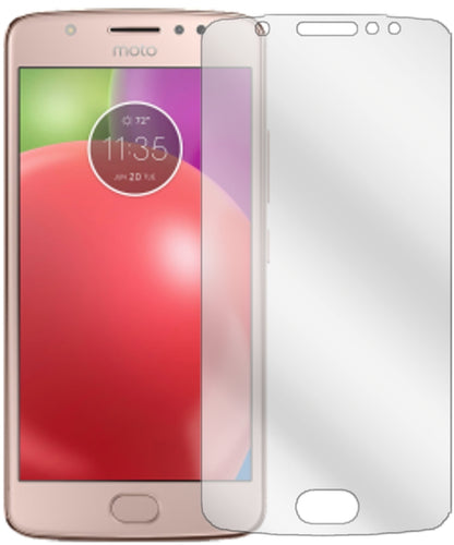 LenovoMoto E4 mit aufgebrachter dipos Displayschutzfolie, glasklare Darstellung ohne Einschränkungen