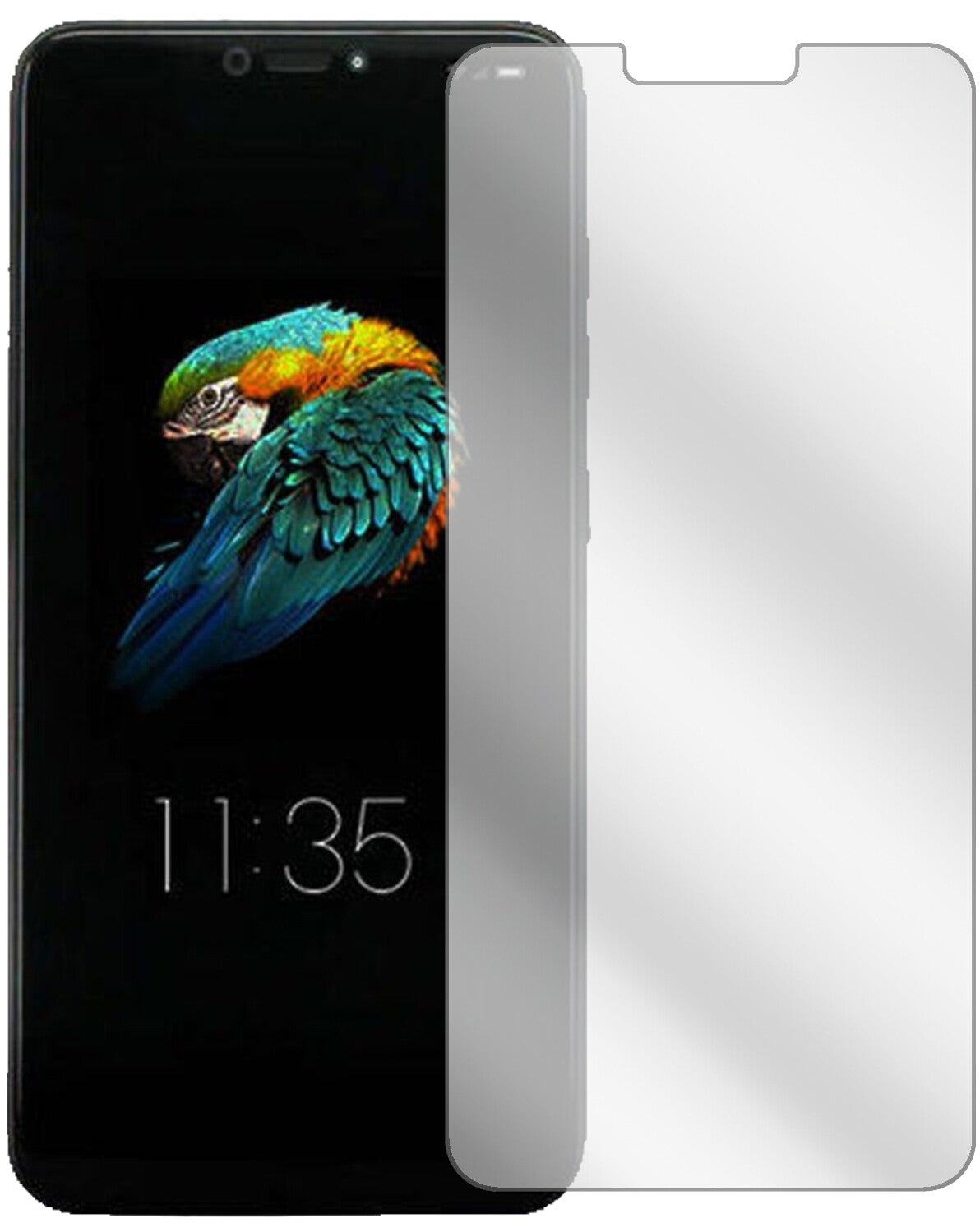 LenovoS5 Pro GT mit aufgebrachter dipos Displayschutzfolie, glasklare Darstellung ohne Einschränkungen