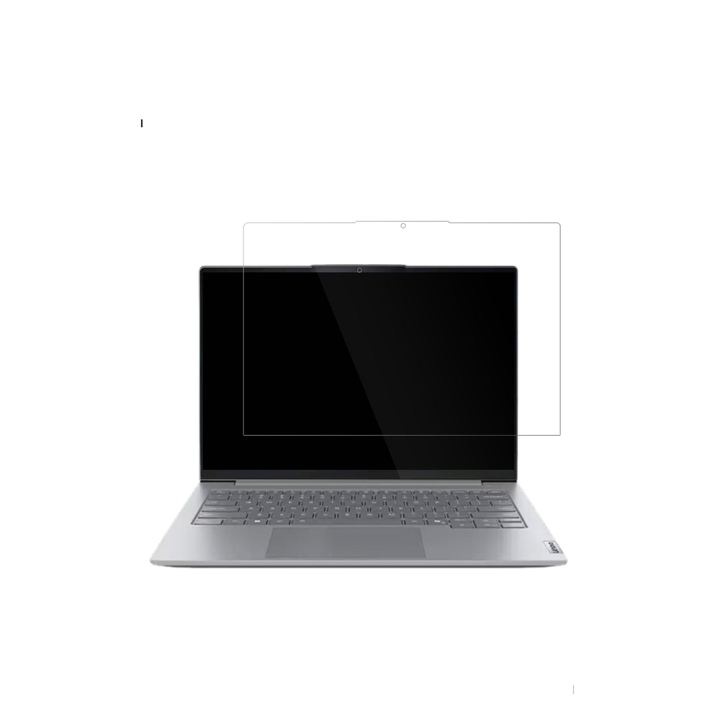 LenovoThinkBook 16 Zoll Gen 8 mit aufgebrachter dipos Displayschutzfolie, glasklare Darstellung ohne Einschränkungen