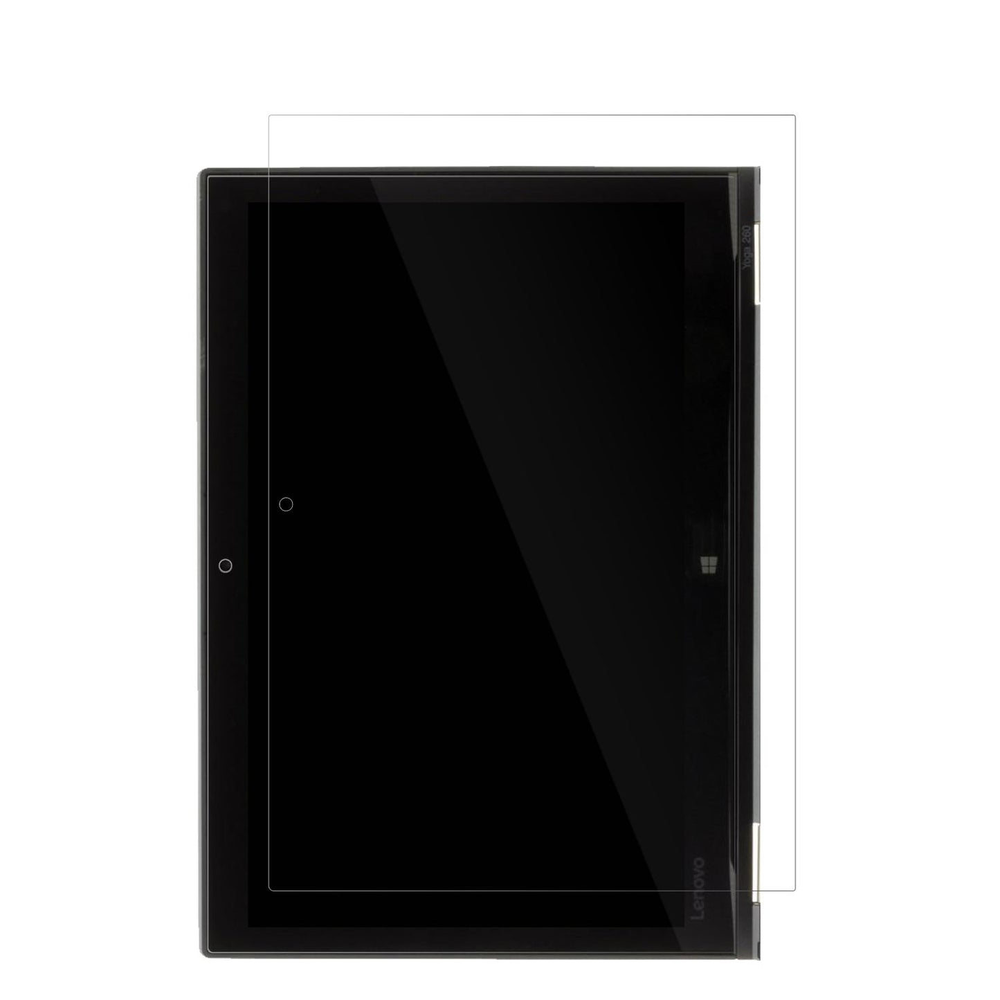 LenovoThinkpad Yoga 260 mit aufgebrachter dipos Displayschutzfolie, glasklare Darstellung ohne Einschränkungen