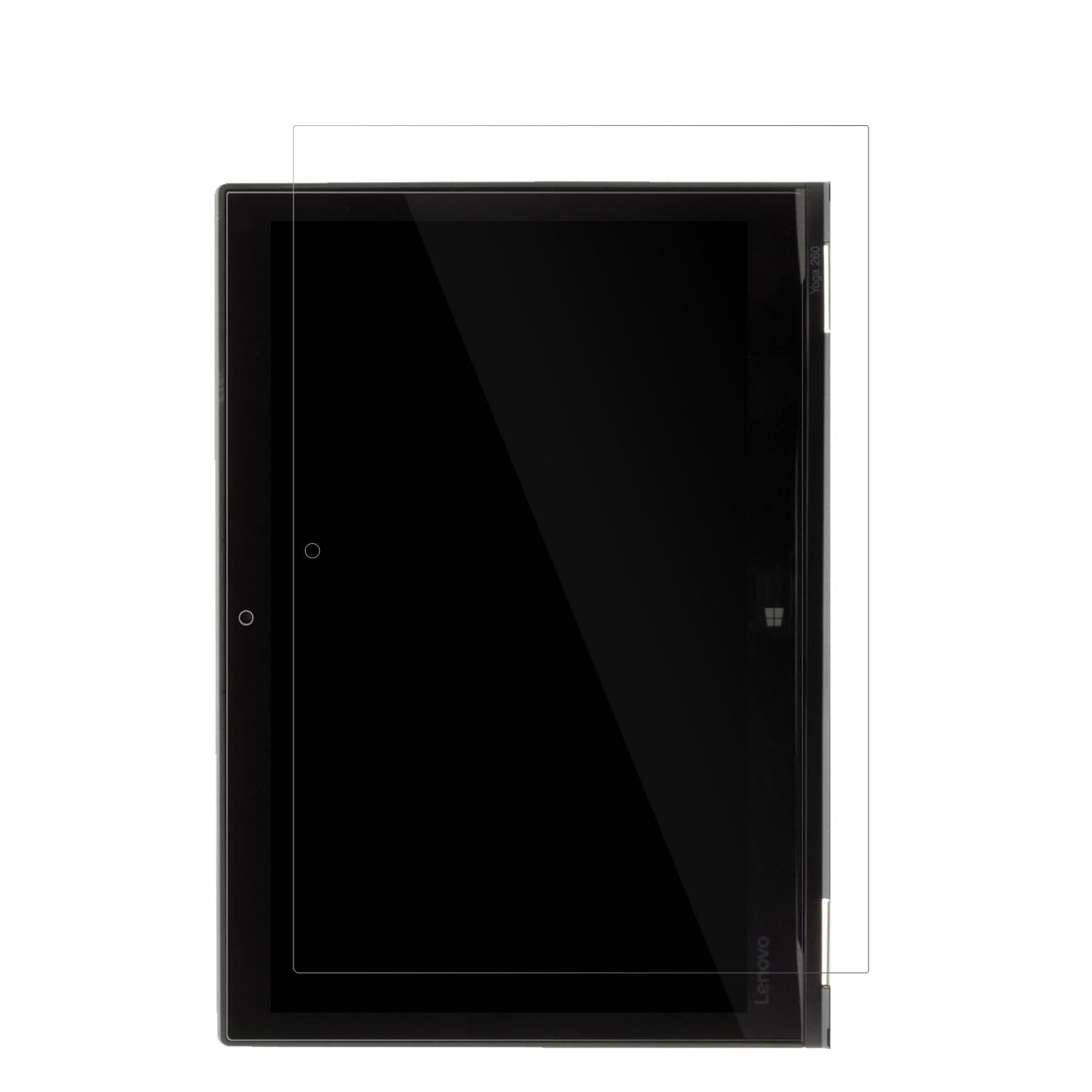 LenovoThinkpad Yoga 260 mit aufgebrachter dipos Displayschutzfolie, glasklare Darstellung ohne Einschränkungen