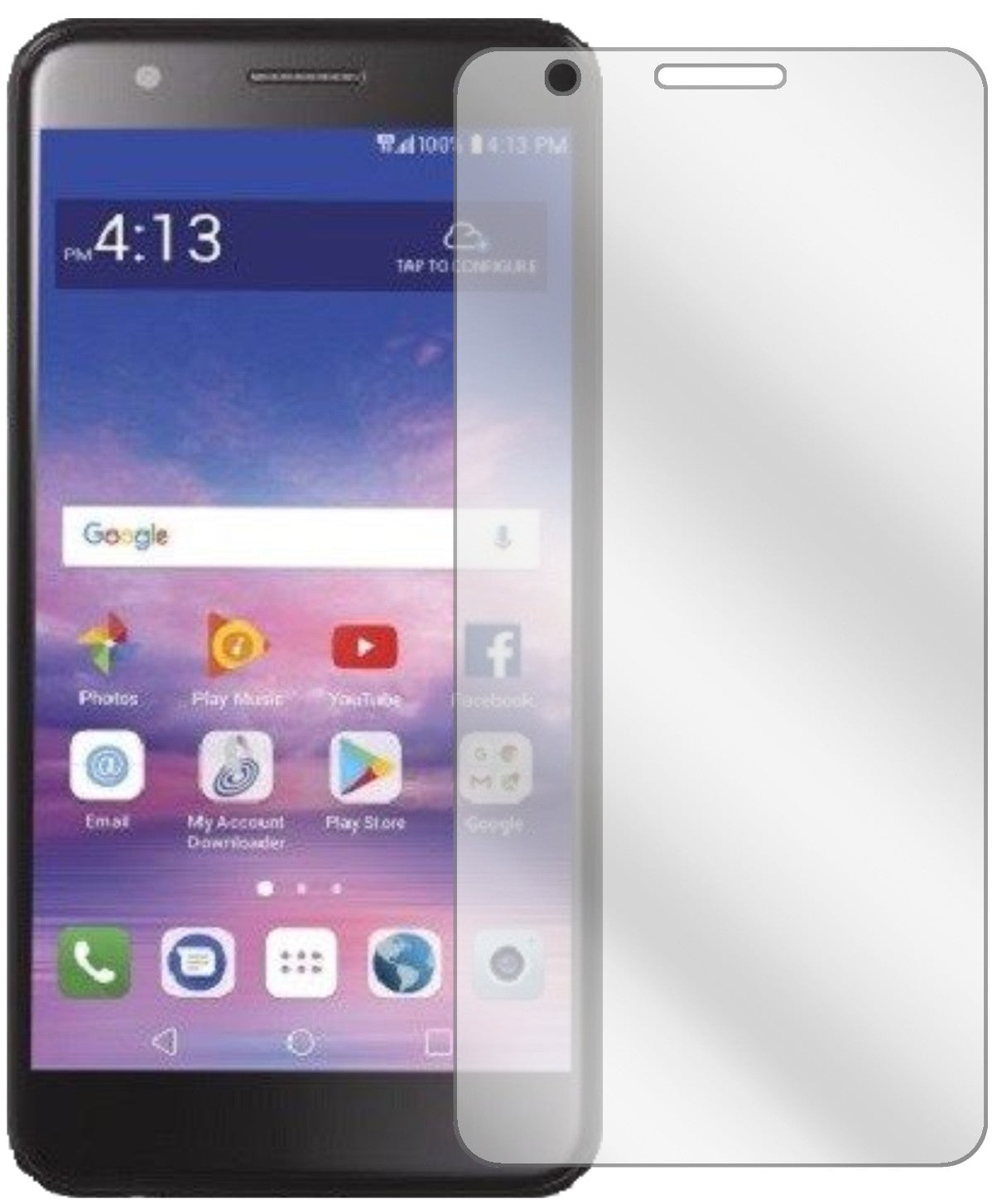 LGPremier Pro L413DL mit aufgebrachter dipos Displayschutzfolie, glasklare Darstellung ohne Einschränkungen