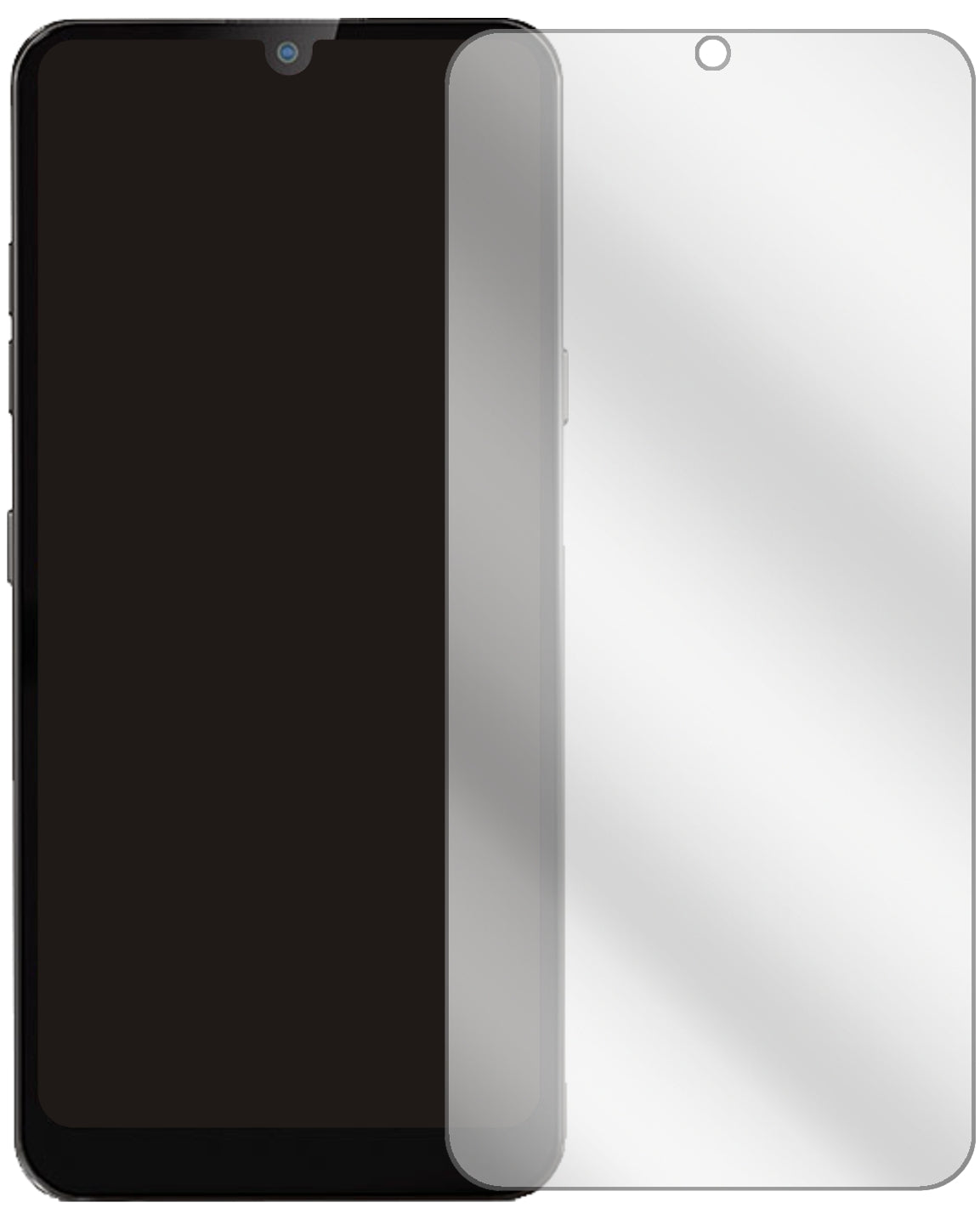 LGXpress Plus 3 mit aufgebrachter dipos Displayschutzfolie, glasklare Darstellung ohne Einschränkungen