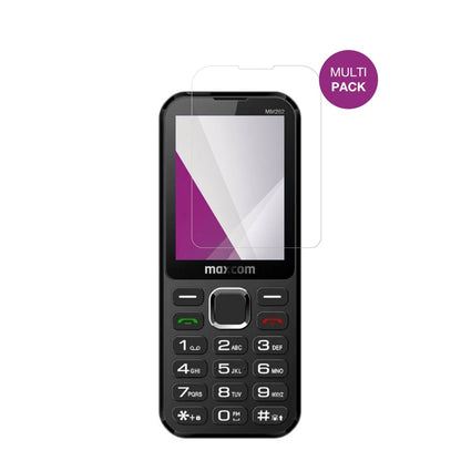 MaxComClassic MM282 4G mit aufgebrachter dipos Displayschutzfolie, glasklare Darstellung ohne Einschränkungen