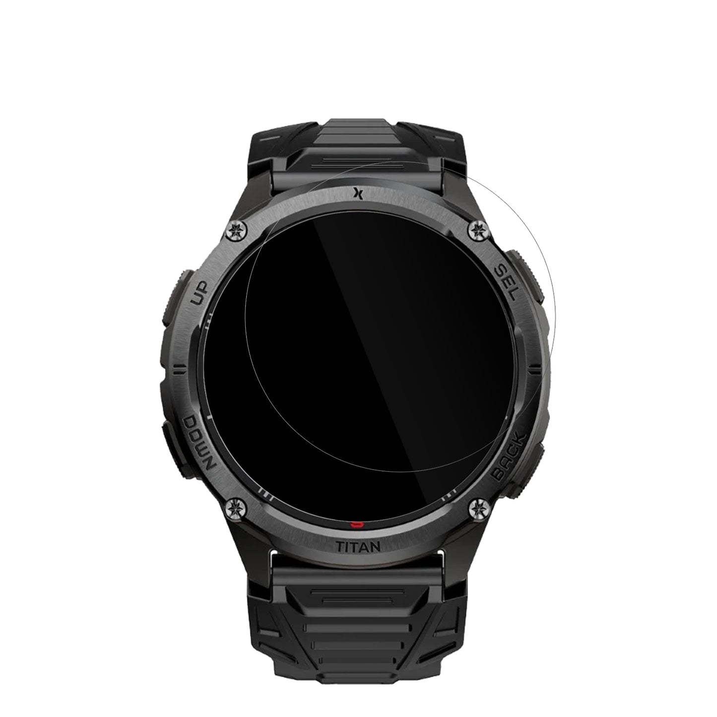 MaxComTitan Chronos GPS mit aufgebrachter dipos Displayschutzfolie, glasklare Darstellung ohne Einschränkungen