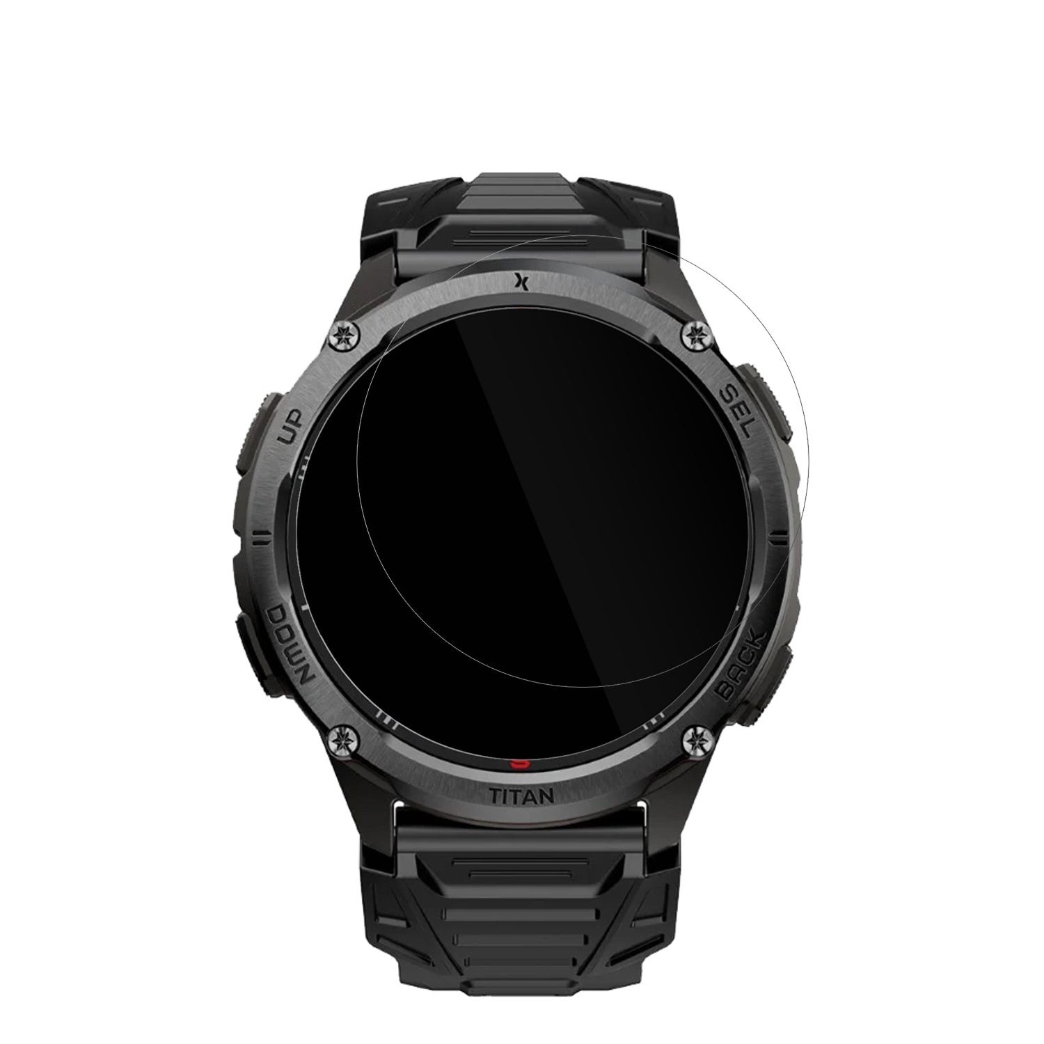 MaxComTitan Chronos GPS mit aufgebrachter dipos Displayschutzfolie, glasklare Darstellung ohne Einschränkungen