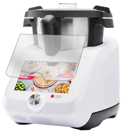 Monsieur Cuisinesmart SKMS 1200 A1 mit aufgebrachter dipos Displayschutzfolie, glasklare Darstellung ohne Einschränkungen
