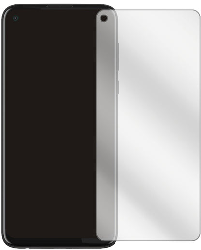 MotorolaMoto G8 Power mit aufgebrachter dipos Displayschutzfolie, glasklare Darstellung ohne Einschränkungen