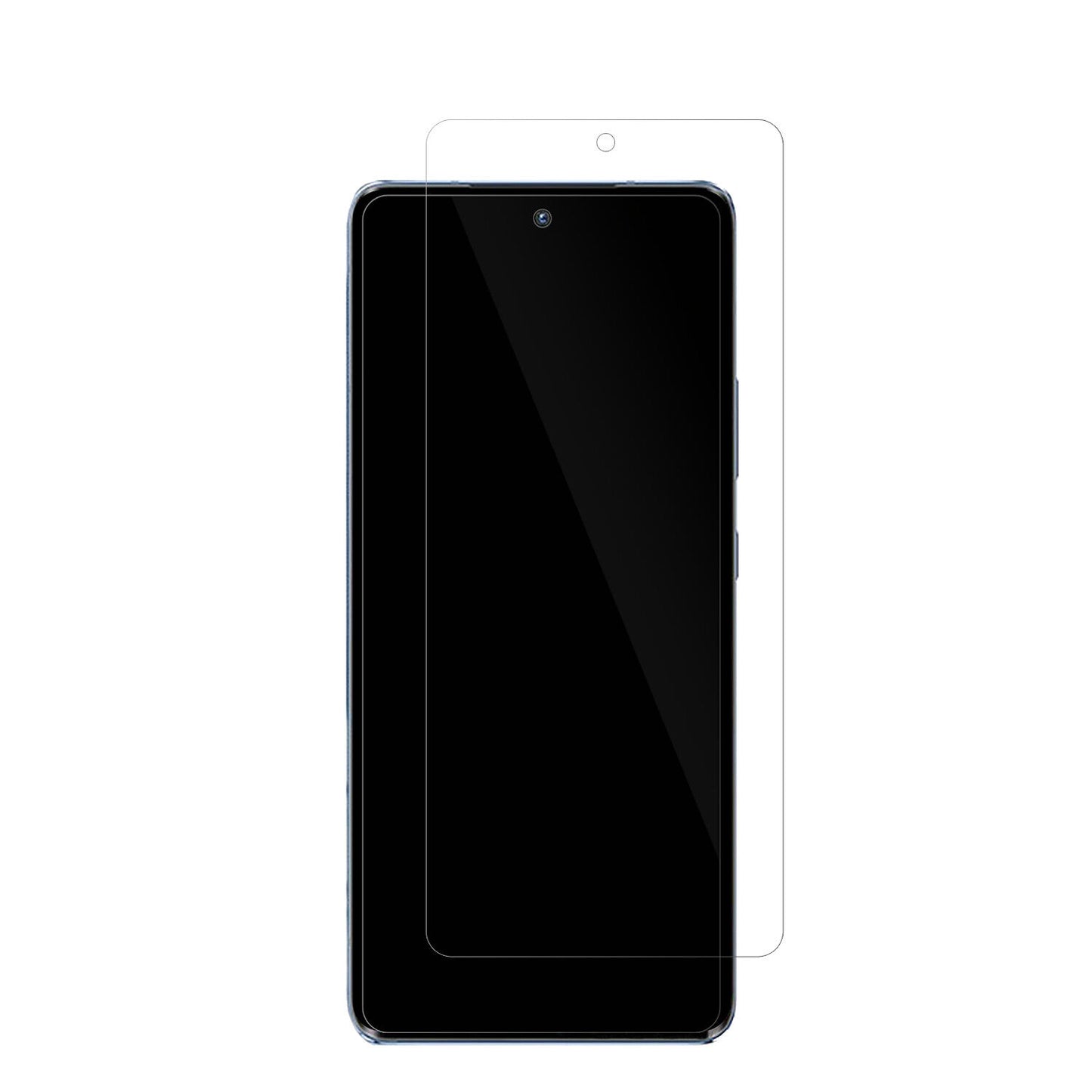 MotorolaMoto S30 Pro mit aufgebrachter dipos Displayschutzfolie, glasklare Darstellung ohne Einschränkungen