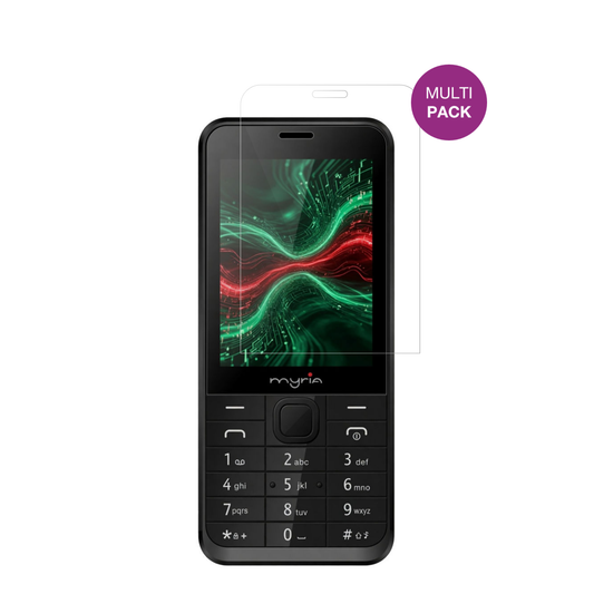 MyriaSun 3G mit aufgebrachter dipos Displayschutzfolie, glasklare Darstellung ohne Einschränkungen