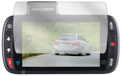 Nextbase312GW Dashcam mit aufgebrachter dipos Displayschutzfolie, glasklare Darstellung ohne Einschränkungen