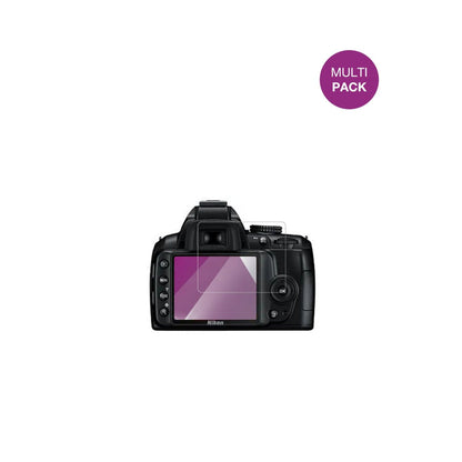 NikonD3000 mit aufgebrachter dipos Displayschutzfolie, glasklare Darstellung ohne Einschränkungen