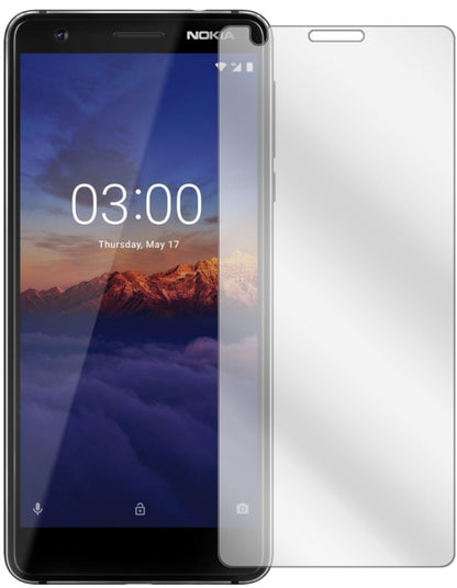 Nokia46025 mit aufgebrachter dipos Displayschutzfolie, glasklare Darstellung ohne Einschränkungen