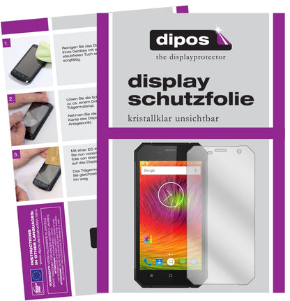NomuM6 mit aufgebrachter dipos Displayschutzfolie, glasklare Darstellung ohne Einschränkungen
