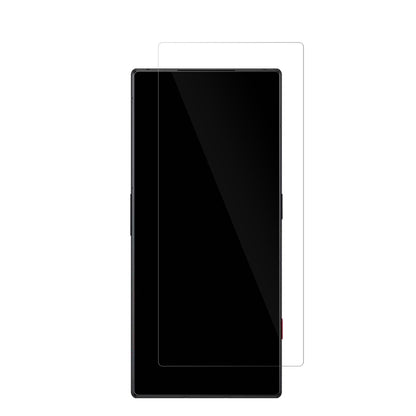 NUBIARed Magic 8 Pro mit aufgebrachter dipos Displayschutzfolie, glasklare Darstellung ohne Einschränkungen