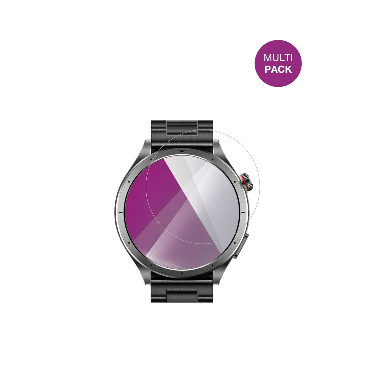 Oliimptek1.53 Zoll Smartwatch mit aufgebrachter dipos Displayschutzfolie, glasklare Darstellung ohne Einschränkungen