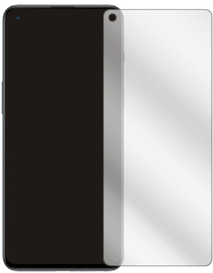 OnePlusNord 2 mit aufgebrachter dipos Displayschutzfolie, glasklare Darstellung ohne Einschränkungen