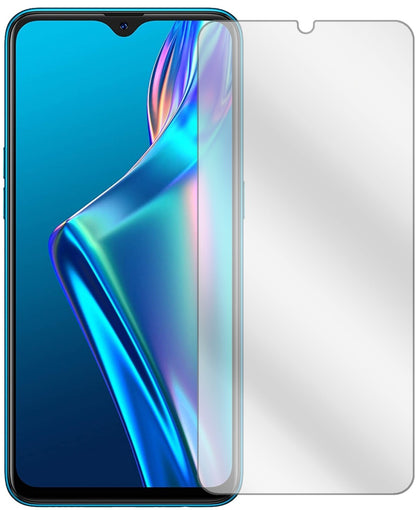 OppoA12 mit aufgebrachter dipos Displayschutzfolie, glasklare Darstellung ohne Einschränkungen