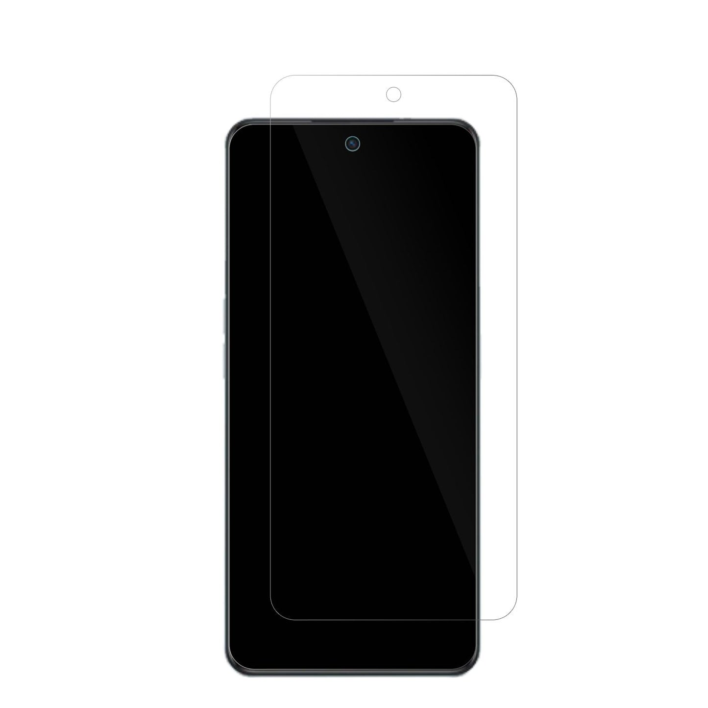 OppoA98 5G mit aufgebrachter dipos Displayschutzfolie, glasklare Darstellung ohne Einschränkungen