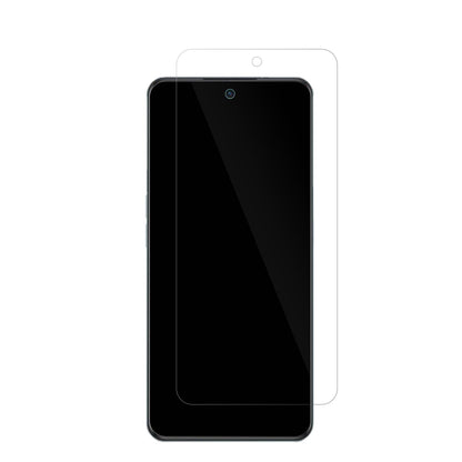 OppoA98 5G mit aufgebrachter dipos Displayschutzfolie, glasklare Darstellung ohne Einschränkungen