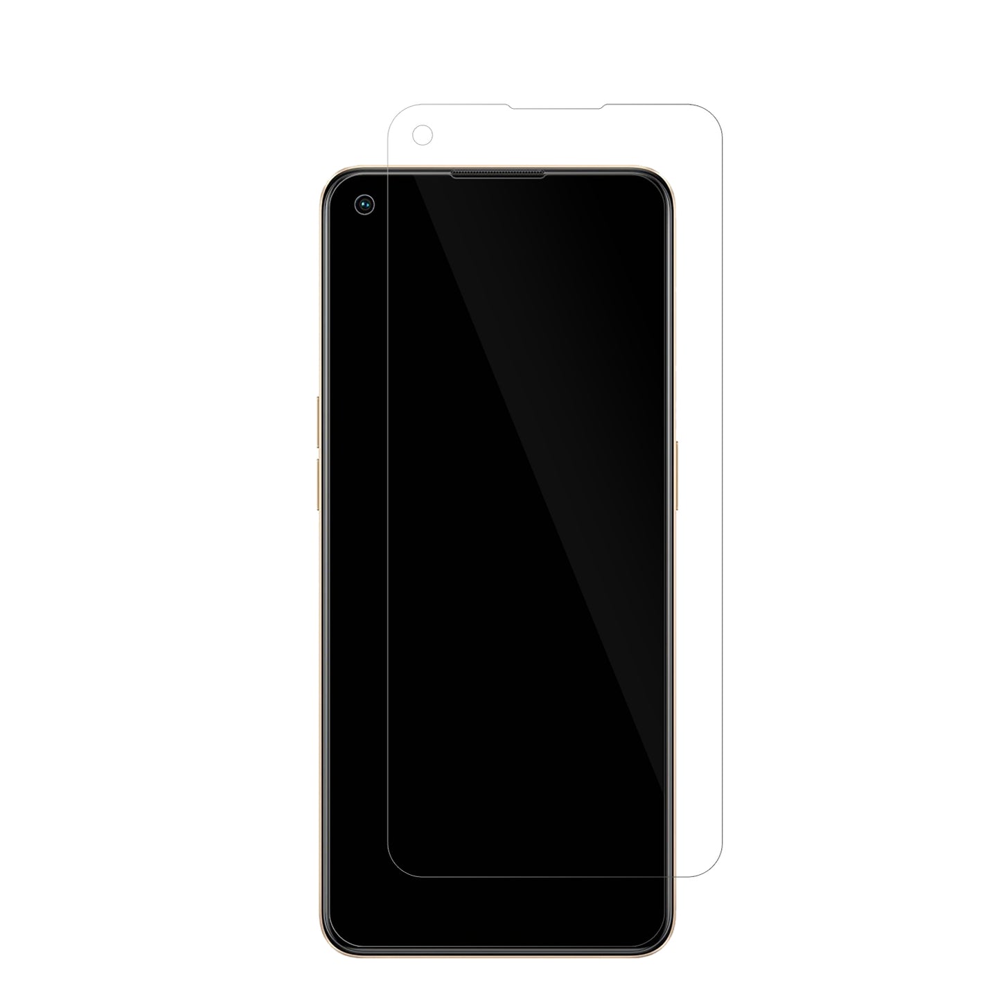 OppoF21 Pro mit aufgebrachter dipos Displayschutzfolie, glasklare Darstellung ohne Einschränkungen