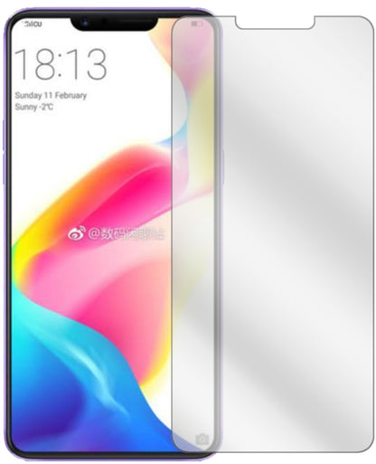 OppoR15 mit aufgebrachter dipos Displayschutzfolie, glasklare Darstellung ohne Einschränkungen
