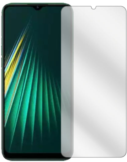 OppoRealme Narzo 10A mit aufgebrachter dipos Displayschutzfolie, glasklare Darstellung ohne Einschränkungen