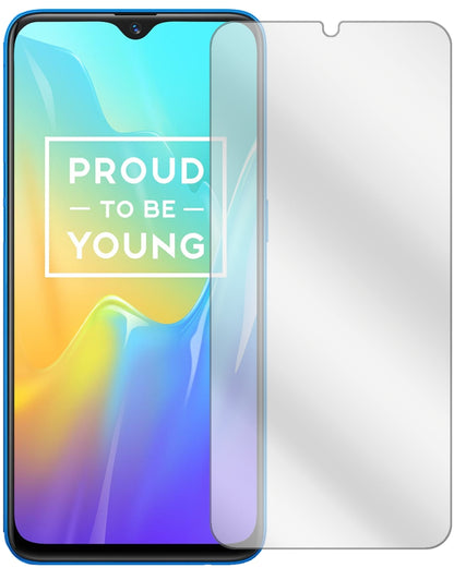 OppoRealme U1 mit aufgebrachter dipos Displayschutzfolie, glasklare Darstellung ohne Einschränkungen