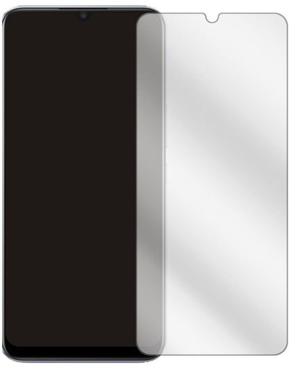 OppoRealme V3 5G mit aufgebrachter dipos Displayschutzfolie, glasklare Darstellung ohne Einschränkungen