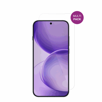 OppoReno16 Pro mit aufgebrachter dipos Displayschutzfolie, glasklare Darstellung ohne Einschränkungen