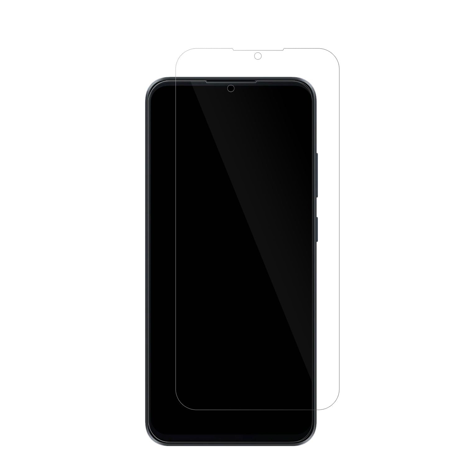 OscalFlat 1C mit aufgebrachter dipos Displayschutzfolie, glasklare Darstellung ohne Einschränkungen